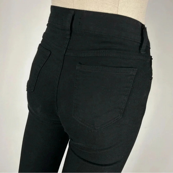 ❤️ Oak  + Fort flare leg jeans raw asymmetrical hem cropped S - Picture 5 of 13